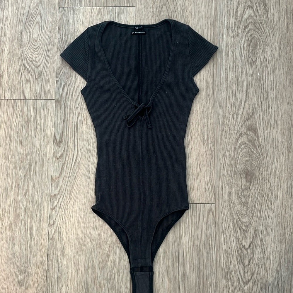 Like new dark dark grey Urban Outfitters bodysuit